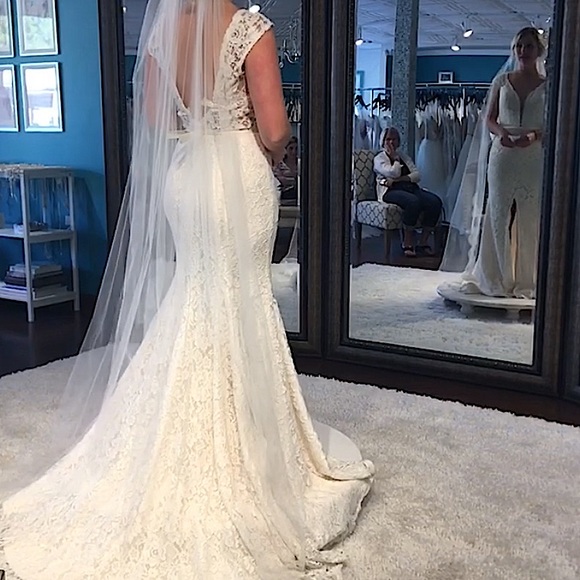 Mikaella Bridal, style #2116, bought 2018, street dress size 6, bridal size 14 - Picture 2 of 4